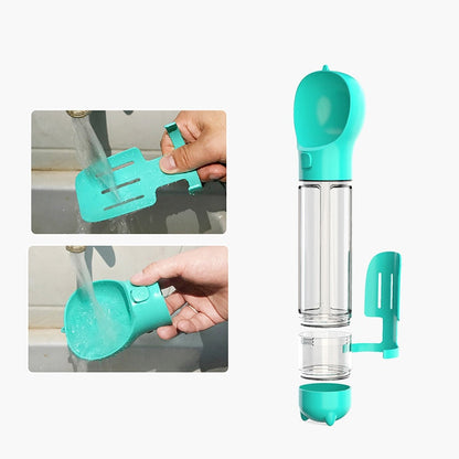 Water Bottle With Pet Food Holders