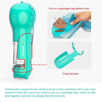 Water Bottle With Pet Food Holders